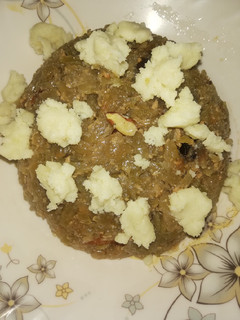 A picture of Lauki ka halwa.
