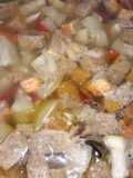 Sayur labuh putih (kukuk) oncom