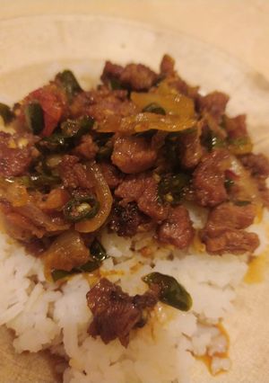 Foto resep Oseng sapi cabai hijau