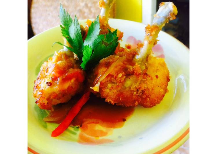 Chicken drum stick with coca cola sauce ala princess cimoty