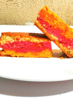 A picture of Three layered Sponge cake.
