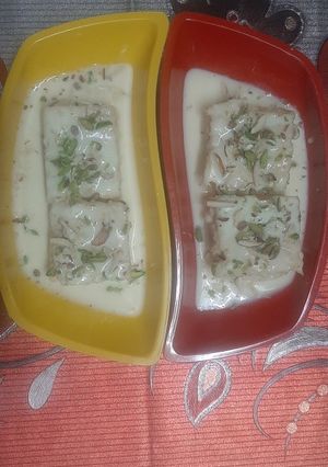 रबड़ी मलाई केक (Rabdi malai cake recipe in hindi) रेसिपी मुख्य फोटो