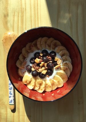 Hình của món Yến mạch sữa chua trái cây (bữa sáng) #eatclean.