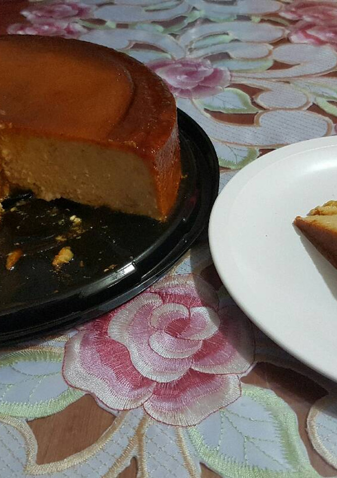 Una foto de Flan de migas