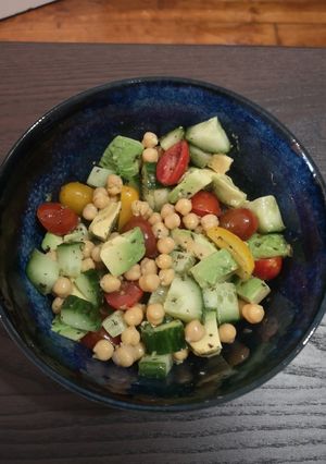 Une photo de Salade aux pois chiches