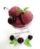 Helado de cerezas elaborado con la Monsieur Cuisine plus
