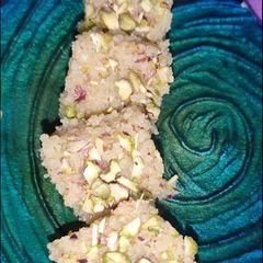 A picture of Khoya Custard apple squares.