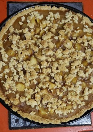 Una foto de Kuchen manzana nuez con sazón de Janny