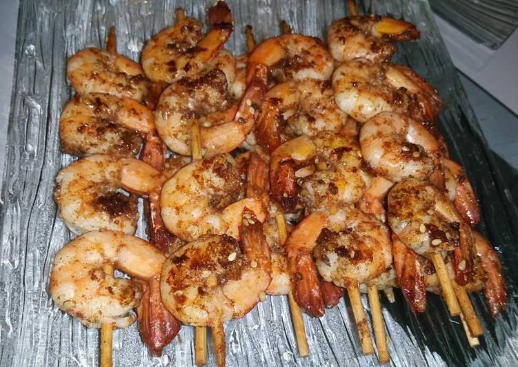 Recipe: Perfect Brochettes de crevettes