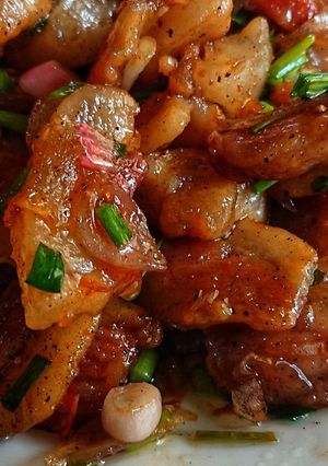 Hình của món Tóp mỡ ngào.