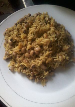 A picture of Rice and Beans.