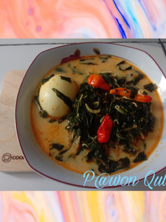 Foto resep Sayur Santan Daun singkong Teri Medan Telor