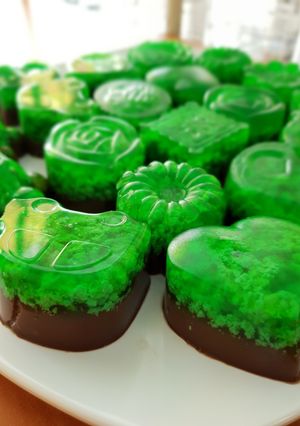 Foto resep Puding Lumut Pandan Coklat