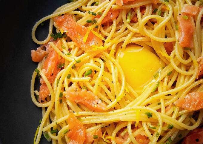 Salmon 'Carbonara'