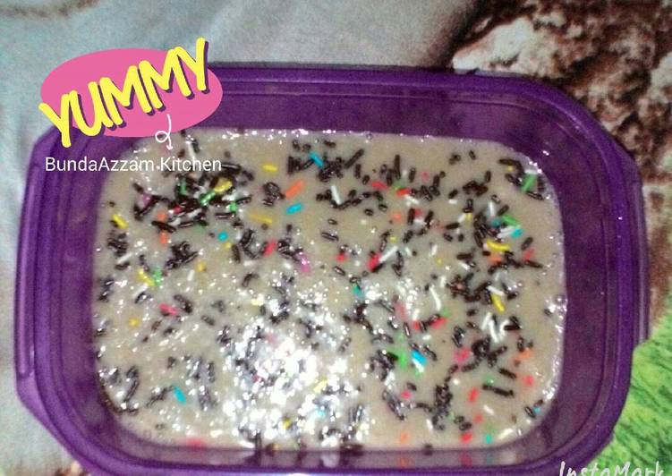 Bagaimana Membuat Es krim  pisang ambon, Lezat