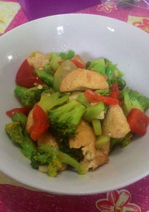 Foto resep Ca Brokoli Egg Tofu