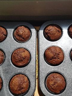 Una foto de Magdalenas de chocolate