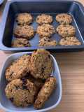 Okara Oatmeal Cranberry Dark Chocolate Crispy Cookies (No Butter, No Sugar) - 24 Pieces