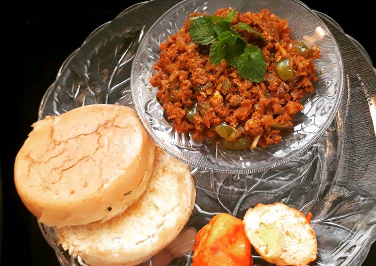 Easiest Way to Prepare Super Quick Homemade Kheema pav
