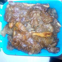 A picture of Charcoal shisanyama meat.