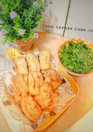 Foto resep Tahu Geprek Cabe Ijo