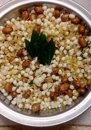 A picture of Sabudana Sundal.