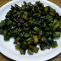 A picture of Bhindi fry.