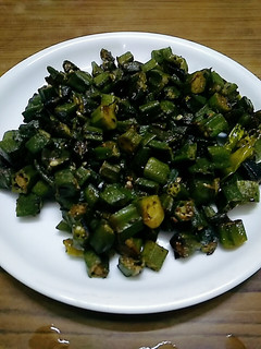A picture of Bhindi fry.