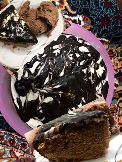 عکسی از دستور کیک شكلاتی پرتقالی 😋😋