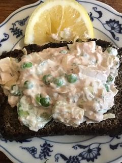 A picture of California Farm Tuna Apple Cucumber Salad.