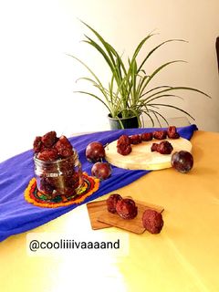 عکسی از دستور آلو بخارا بدون پوست