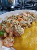 Moqueca de Siri Catado com Camarão