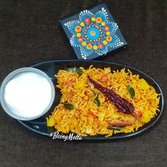 A picture of Khari Bhaat.