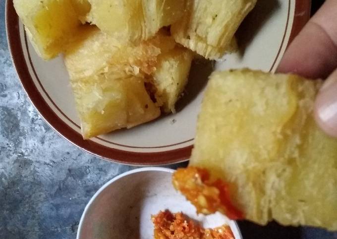 Resep Singkong keju merekah yang Bisa Manjain Lidah