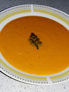 Una foto de Crema de Zanahoria y Zapallo camote