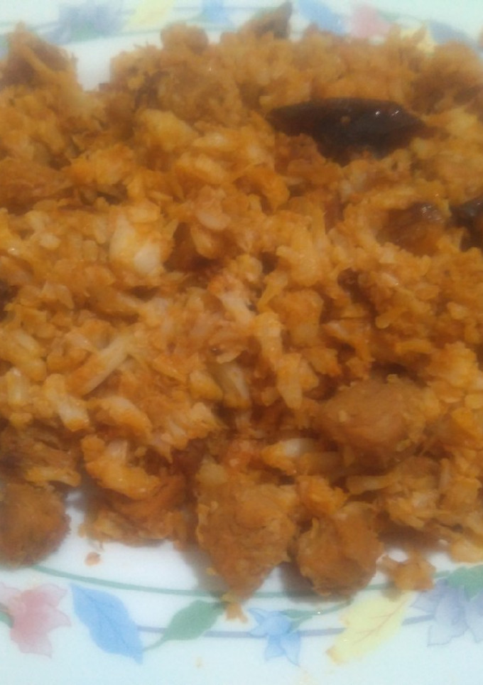 Una foto de Migas de coliflor vegana