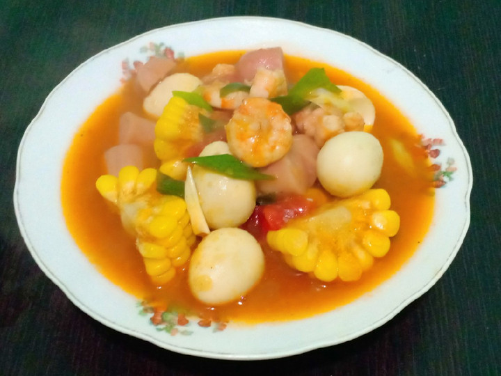 Anti Ribet, Buat U.T.S (Udang Telur puyuh Sosis) Asam Manis Bahan Sederhana