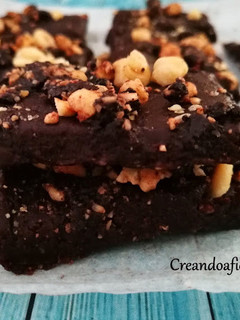 Una foto de Barritas energéticas de chocolate, saludables sin horno