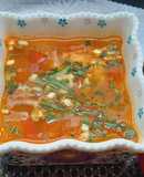 Canh cà chua nấu tôm thịt