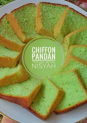 Foto resep Chiffon Pandan Tepung Beras TANPA Aduk Balik ~ Kempus-kempus, bebas gluten, lebih simpel.. 😋