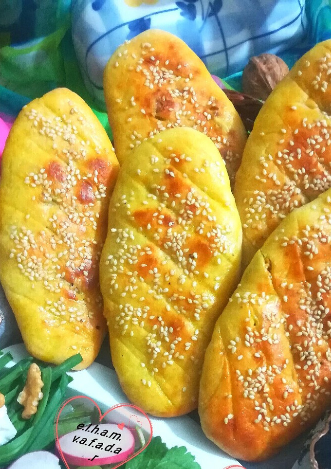عکسی از دستور نان ترکی الهام پز