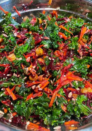 A picture of Rainbow salad 🌈.