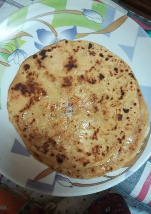 A picture of Mooli ka paratha.