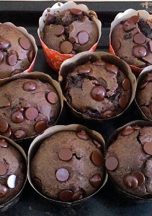 Foto resep Muffin coklat tanpa mixer (chocolate muffin)