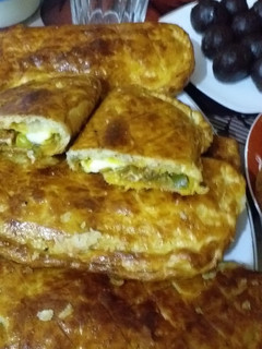 صورة لوصفة مملحة بدون عجينة مورقة بنينة ومقرمشة😋😋