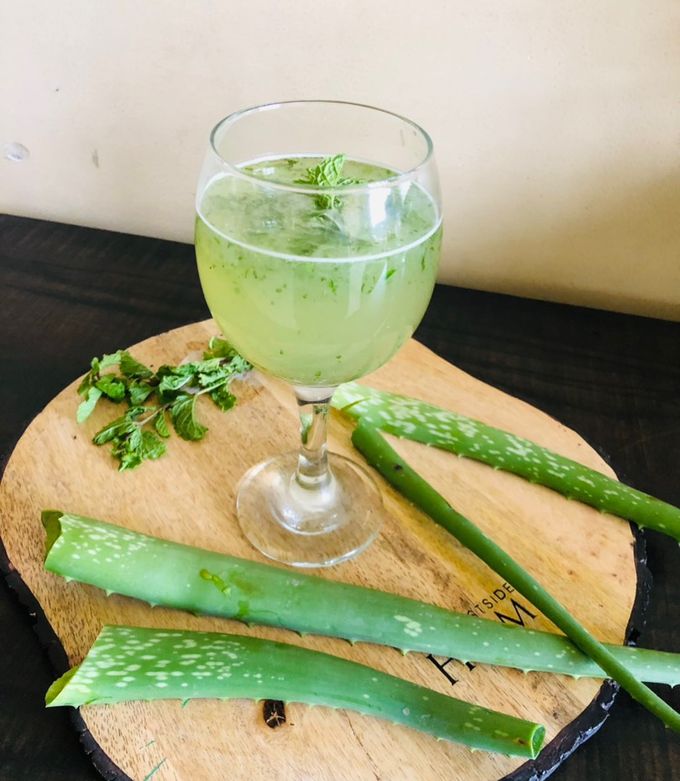Aloe Vera Mint Juice Recipe by chef Nidhi Bole - Cookpad