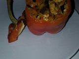 Pimiento relleno de cuscús