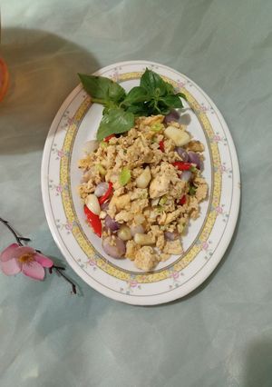 Foto resep Telur Orak Arik Terasi sat set