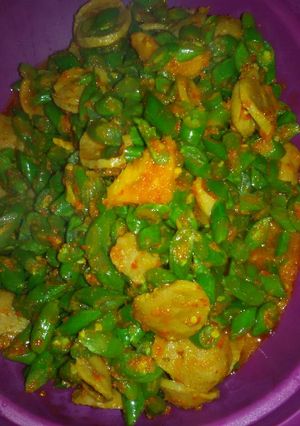 Foto resep Tumis buncis bakso pedas mamah shula