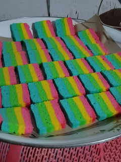 Foto resep Bolu Kukus Pelangi